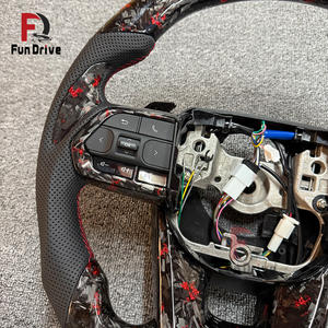 <span class=keywords><strong>พวงมาลัย</strong></span>คาร์บอนไฟเบอร์สีแดงแบบฟอร์จ ลดราคาพิเศษ สำหรับรถยนต์โตโยต้า โคโรลล่า ฟอร์จูนเนอร์ แลนด์ ครุยเซอร์ LC300 LC200 LC150 ไฮลักซ์ N70 N80 ปราโด - Product Image 3