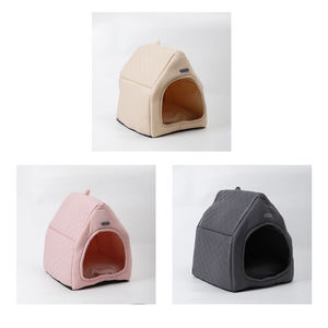नई लक्जरी क्लासिक प्लेड मोंगोलिया टेंट पालतू बिल्ली सभी सीज़न छोटे कुत्ते बिस्तर चटाई घर के आकार के फोल्डेबल कार्टन पैक - Product Image 1