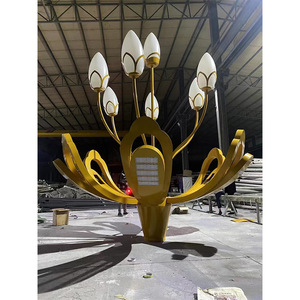 ไฟถนนจีนแบบเสาสูงยี่ห้อ Led Yu Lan ตัวโคมทำจากอลูมิเนียมอัลลอยด์ ประเภทที่ 3 สำหรับจัดแสงสว่างในสวนสาธารณะ จัตุรัส และถนนในเขตเทศบาล - Product Image 2