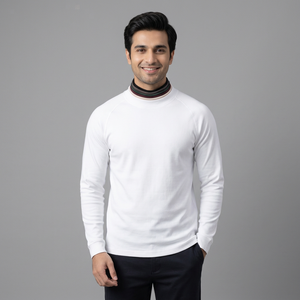 Men's Regular Fit O-Neck Short Sleeve Polyester/Cotton Blend Anti-Shrink Washed Casual T-Shirt Digital Printing Sublimation - Product Image 1