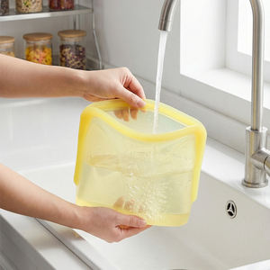 Sac de conservation alimentaire en silicone étanche, compatible micro-ondes, pour légumes, fruits et autres aliments - Product Image 4