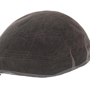 HS7-Indisch Remy Haar Onzichtbare Natuurlijke Haarlijn Ademend Zwitsers Kant Heren Toupet 110% Destiny Haarwerk - Product Image 4