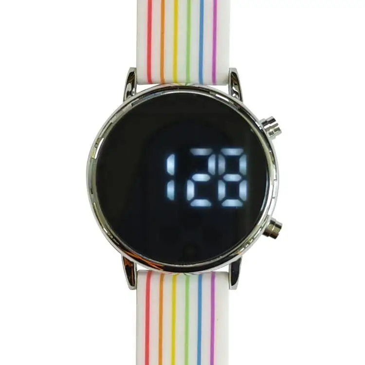 LED ساعة رياضية السيليكون حزام مخصص تصميم الصمام ووتش الصانع الصين الرقمية عدد عرض للماء هدية Relojes