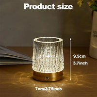 Lampe de table d'intérieur nordique minimaliste moderne Emballage personnalisé Vase sans fil à piles rechargeables Lampe de bureau pour la chambre