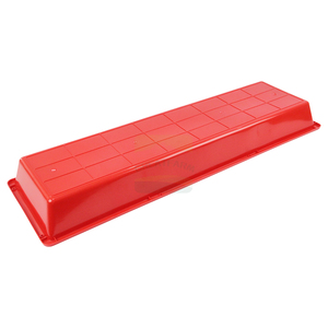 Abreuvoir en <span class=keywords><strong>plastique</strong></span> PP rouge de 1 m pour moutons et chèvres, facile à nettoyer, empilable, abreuvoir pour animaux de ferme - Product Image 5