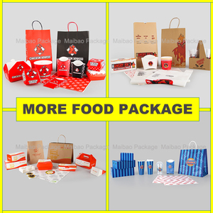 Boîte à emporter pour frites de couleur rose, emballage pour restauration rapide, boîte à emporter jetable pour déjeuner, boîte à hamburger, boîte à poulet frit, contenant alimentaire en papier - Product Image 6