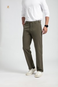 Jean pour homme en mélange <span class=keywords><strong>de</strong></span> coton Ra'yon <span class=keywords><strong>de</strong></span> qualité supérieure, taille mi-haute extensible, style vintage, léger, durable, doux, pour affaires, décontracté, <span class=keywords><strong>golf</strong></span> - Product Image 3