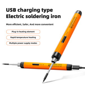 <span class=keywords><strong>Fer</strong></span> à <span class=keywords><strong>Souder</strong></span> Électrique Portable sans <span class=keywords><strong>Fil</strong></span> USB 5V 8W avec 3 Embouts <span class=keywords><strong>Fil</strong></span> à <span class=keywords><strong>Souder</strong></span> Température Réglable 60W Stabilité pour Soudure - Product Image 2