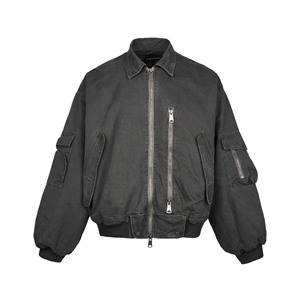 Chaqueta Bomber MA1 de Alta Calidad para Hombre, Estilo Vintage, Teñida, Gruesa y Cálida para Otoño <span class=keywords><strong>e</strong></span> Invierno, con Patrón de Corazón - Product Image 6