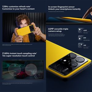 2024 meilleure vente Version mondiale Xiaomi <span class=keywords><strong>POCO</strong></span> X6 Pro 5G Smartphone 64MP caméra 12 Go + 512 Go téléphones mobiles - Product Image 4