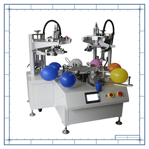 Impresora automática de alta precisión controlada por PLC para globos, nueva impresora manual giratoria de etiquetas inflables para tarjetas y papel. - Product Image 1