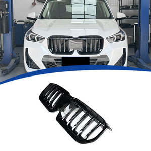 Rejilla Delantera de Una Sola Línea en Negro Brillante para BMW X1 U11, Reemplazo para 2023 2024 2025, Material ABS, Compatible con el Parachoques Delantero - Product Image 1
