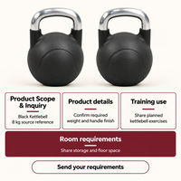 Kettlebell pour salles de sport commerciales et studios d'entraînement, équipement de musculation avec fonctions de transport et de balançoire pour les acheteurs de matériel de projets sportifs