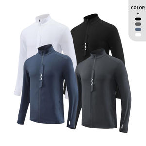 Full Zip Sport <b>Jacket</b> Men 90%Polyester 10%Spandex Outdoor Track <b>Jackets</b> Active Wear Casual <b>Workout</b> <b>Jacket</b> - Product Image 1