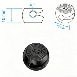 Organisateur de câbles magnétique auto-adhésif, enrouleur de fils, support de câbles pour bureau et voiture, clip de gestion de câbles - Product Image 3