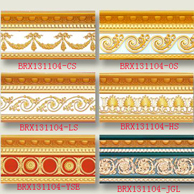 Moulures murales et de plafond en polystyrène de style français Banruo, luxueuses, à motifs de feuillage doré - Product Image 3