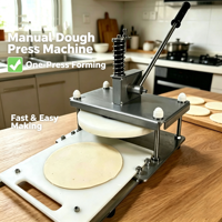 Presse à pâte manuelle en acier inoxydable 304 de 22 cm, 25 cm, 30 cm pour gâteaux, chapatis et tartes, idéale pour les commerces alimentaires et les restaurants