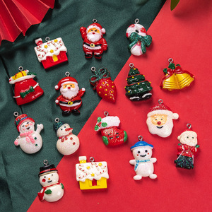 Navidad resina colgante <span class=keywords><strong>casa</strong></span> calcetines regalos bastón corona joyería oveja ojo gancho Basura Teléfono funda decoraciones - Product Image 2