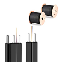 Câble à Fibre Optique Aramide GJYXFCH pour Extérieur, Câble de Descente FTTH 4 Cœurs GJXH/GJXFH, 10km - Fournisseur d'Usine