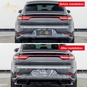 Kit carrosserie <span class=keywords><strong>Cayenne</strong></span> pour <span class=keywords><strong>Porsche</strong></span> <span class=keywords><strong>Cayenne</strong></span> 9Y0.1 2018-2023 ans, modèle Turbos amélioré comprenant des pare-chocs avant arrière et un diffuseur de lèvres TKT - Product Image 2