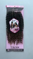 BELEZA 3D BOHEMIAN TWIST 20 pouces 150G Vente Chaude En Gros Extensions de Cheveux Synthétiques de Qualité à Enrouler avec Clip pour Tresses et Queues de Cheval