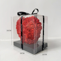 Vente chaude 15cm Mousse Rose Coeur Artificielle Conservée Roses Coeur Saint Valentin Fête Des Mères Cadeaux