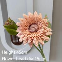Groothandel Bulk Champagne Roze Serie Enkelvoudige Zijden Kunstbloem Bloemstuk Accessoires voor Bruiloft Huisdecoratie