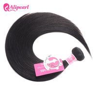 Extensions de cheveux humains vierges bruts Remy 100% brésiliens, 14 pouces, lisses, double trame tissée à la machine, en vrac, Alipearl, lot de 100g, livraison rapide