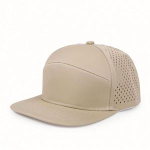 Casquette Snapback 6 Panneaux à Visière Plate de Haute Qualité, Vente en Gros, Logo Brodé 3D Personnalisé, Imperméable, 100% Polyester, Découpe Laser - Product Image 3