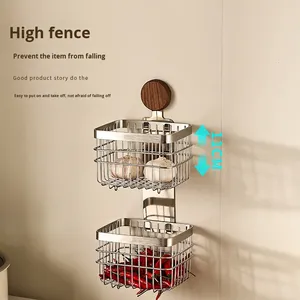 <strong>Wire</strong> Mesh Wall <strong>Hanging</strong> Storage <strong>Basket</strong> Organizer for Kitchen Pantry Bathroom Fruit <strong>Basket</strong> Produce Holder - Product Image 3