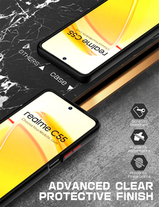 Para <span class=keywords><strong>Realme</strong></span> C55 4G funda de anillo mate funda de anillo de soporte de coche magnético para <span class=keywords><strong>Realme</strong></span> 11 Pro + funda móvil de TPU - Product Image 4