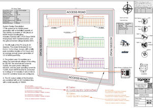 탑스키 태양광발전시스템 소개-대형 상업용 104KW & 240KWh 하이브리드 태양광에너지 시스템의 태양광 배열표 - Product Image 3