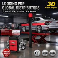 Alineador de Ruedas 3D GATmatic GA-300 con Doble Cámara, Gabinete Móvil, Pantalla LCD de 24 Pulgadas, 1.3MP, 8 LED, Resistente al Agua, para Ruedas de 10-24 Pulgadas, Certificado CE