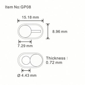 Promotional <b>Webcam</b> Cover for Smart Phone Mobile Phone <b>Webcam</b> Slider Cover OEM ODM Service Factory Direct Supply - Product Image 3