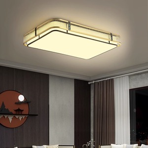 Lámpara de Techo Moderna de Estilo Chino, Totalmente en Cobre, Decoración de Lujo con Carcasa Rectangular para Sala de Estar, Dormitorio o Comedor - Product Image 4