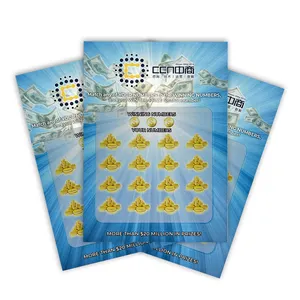 Pencetakan Penuh Warna Kartu Goresan Kustom Pencetakan Kustom Tiket Lotere Awal