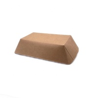 Côtelettes de poulet frites jetables en papier Kraft, aliments pour frites, salade de fruits, plateau ouvert résistant à l'huile, bateau en papier