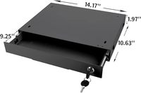 Support de clavier à fixation murale ergonomique, plateau coulissant pour clavier et souris sous le bureau, installation facile