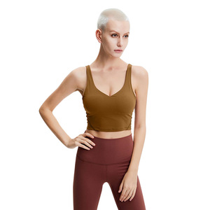 ขายส่งโลโก้ที่กําหนดเองออกกําลังกายฟิตเนสโยคะสวมใส่ชุดชั้นในกีฬา Crop Top สําหรับผู้หญิง - Product Image 5