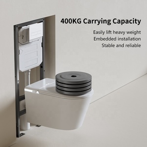 WC intelligent <span class=keywords><strong>suspendu</strong></span> MUBI avec <span class=keywords><strong>bidet</strong></span> intégré, siège chauffant, siphon en P, capteur intelligent, design moderne, WC intelligent mural - Product Image 2