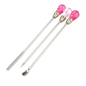 Cuchara Mezcladora de Acero Inoxidable, Varilla Mezcladora para Pigmentos PMU, Mezcla de Esmalte de Uñas, Uso en Salón, Uso Profesional en Estudio de Tatuajes - Product Image 1