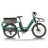 GreenPedel Nouvelle Remorque à Cargaison Conçue pour Vélo Vélo Électrique pour Livraison Vélo à Cargaison Remorque à Cargaison Large avec une Boîte