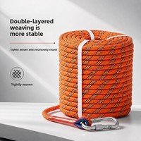 Corde d'escalade extérieure Yueda en polyester et fibre de polypropylène, tressée colorée, résistante à l'usure, pour la descente en rappel statique