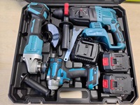 Ensemble d'outils électriques Festool à batterie lithium-ion rechargeable de qualité industrielle avec moteur sans balais, quatre pièces, ensemble complet