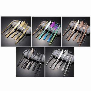 Stainless Steel <b>Portable</b> <b>Cutlery</b> <b>Set</b> 8 Piece With Straw Reusable Camping Utensil Kit For Outdoor Picnic Travel - Product Image 5