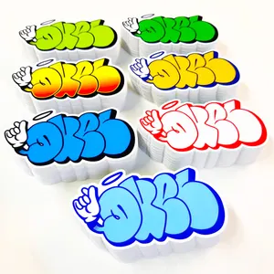 Custom Uv Proof Ink Printing Egg Shell Die Cut Stickers Sheets Personalized Graffiti Label Destructible Vinyl Eggshell Sticker