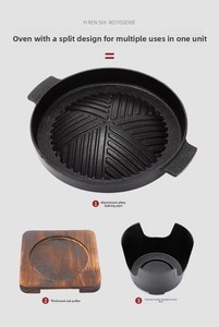 <span class=keywords><strong>Barbecue</strong></span> au charbon de bois portable <span class=keywords><strong>Zibo</strong></span>, style japonais moderne et minimaliste, pour une personne, antiadhésif, mini-plaque de cuisson extérieure - Product Image 6