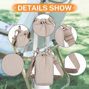 Porta Botella de Agua Resistente al Agua con Bolsillo para Teléfono y Correa Ajustable para Artículos Esenciales de Ejercicio al Aire Libre - Product Image 4