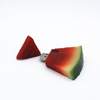 DZ-001 promosi kustom 256gb pvc semangka USB flash drive massal murah bentuk buah usb disk