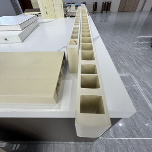 Belsonwpc המוכר ביותר פנימי ידידותי לסביבה עמיד למים פיברגלס רשת דלתות wpc עם משטח סיים - Product Image 5